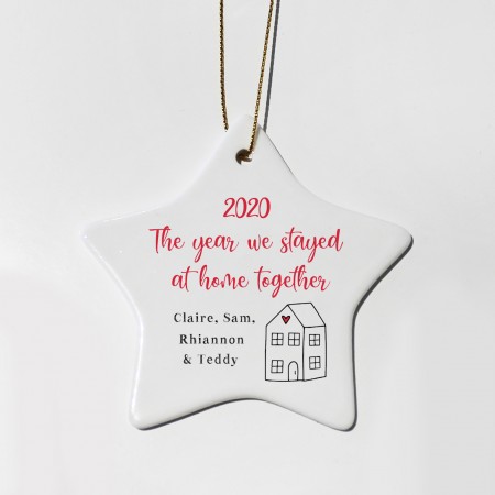 Personalised Ceramic Star - Stayed Together